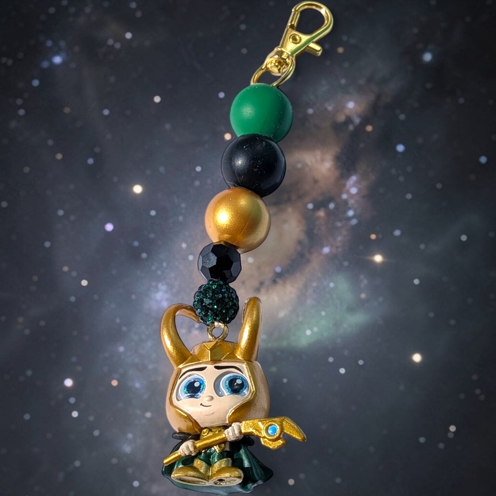 Handmade Loki Bag Charm/ Keychain